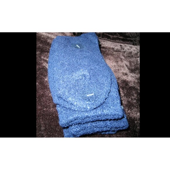 NEW (2 PAIRS) by JACQUES MORET, LUXURIOUS BOOT SOCKS, BLUE, (SIZES 9-11) - Picture 5 of 5